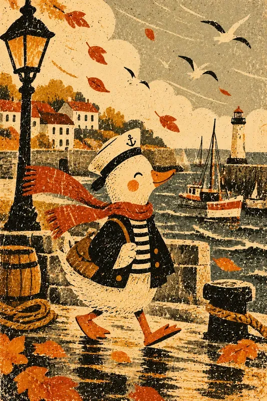 Whimsical Vintage Print Characters
