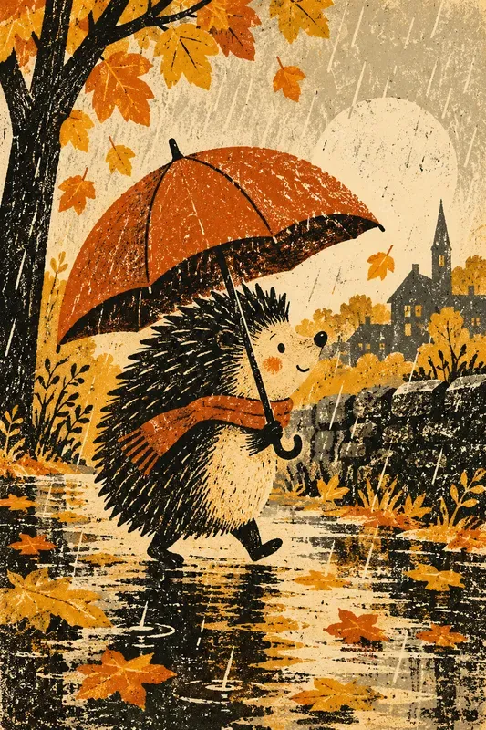 Whimsical Vintage Print Characters