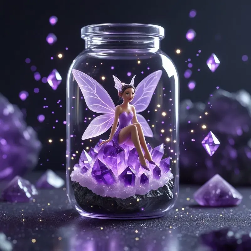 Magical 3D Fairy Miniature World Jars