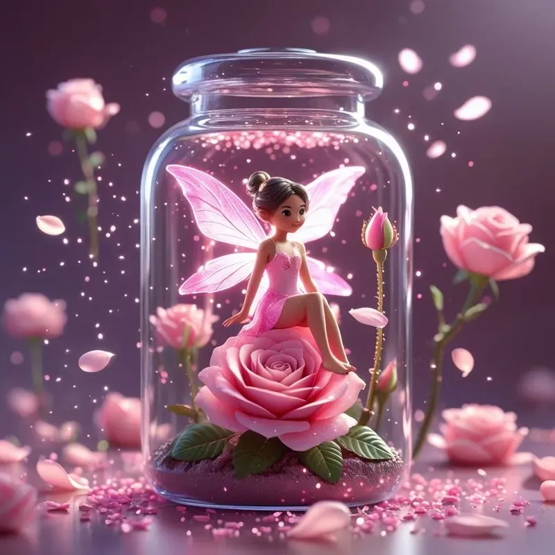 Magical 3D Fairy Miniature World Jars