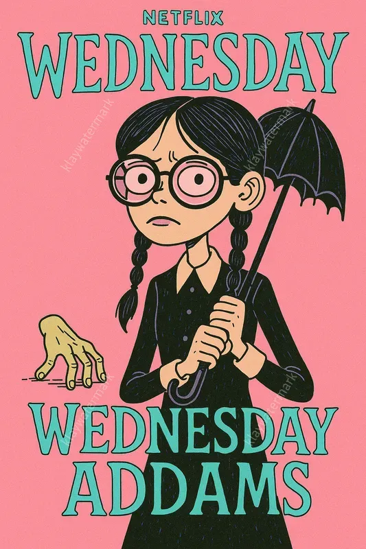 Nerdy Indie Poster Tv Character Series
