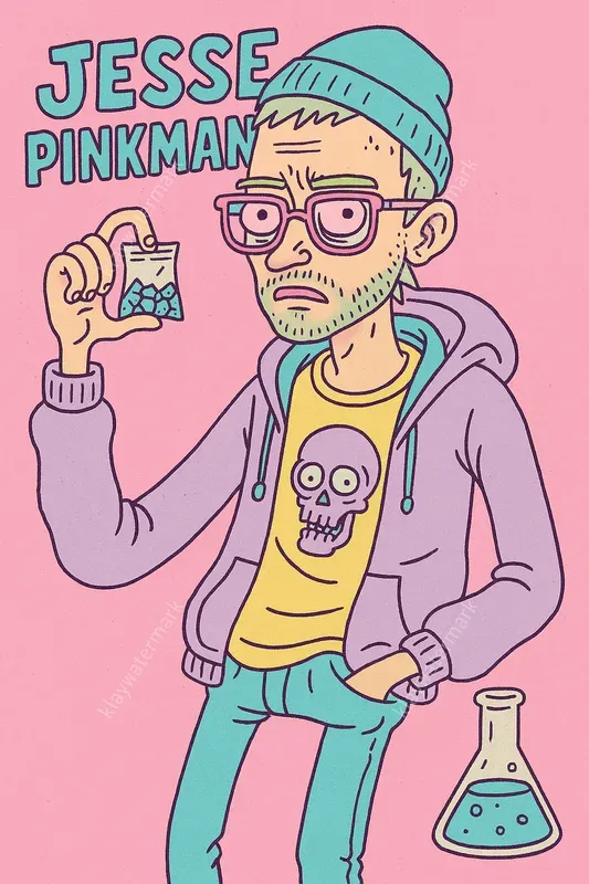 Nerdy Indie Poster Tv Character Series