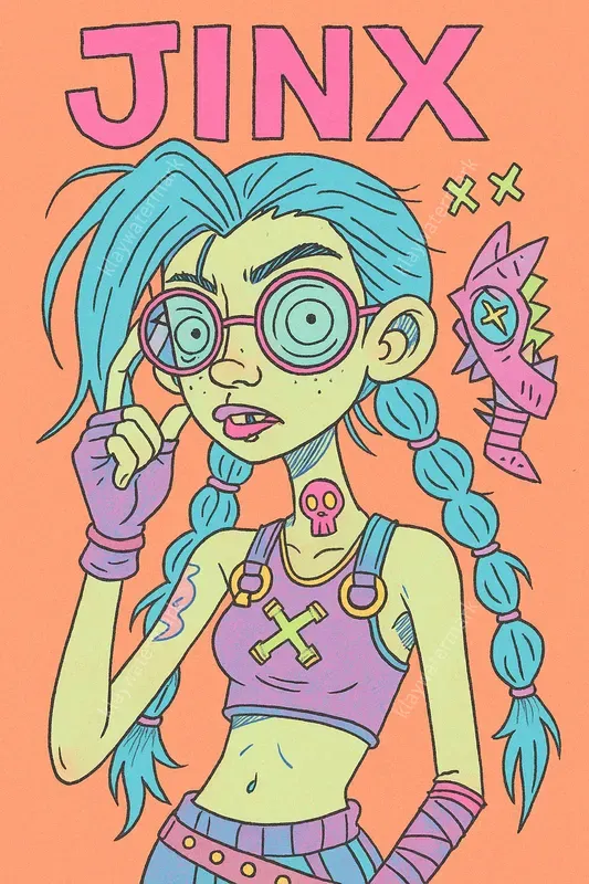 Nerdy Indie Poster Tv Character Series