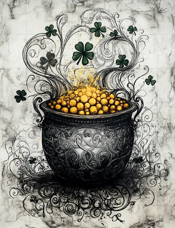 Monochrome St Patricks Day Scrapbooking