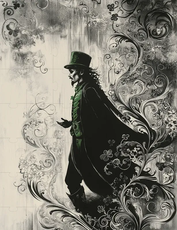 Monochrome St Patricks Day Scrapbooking
