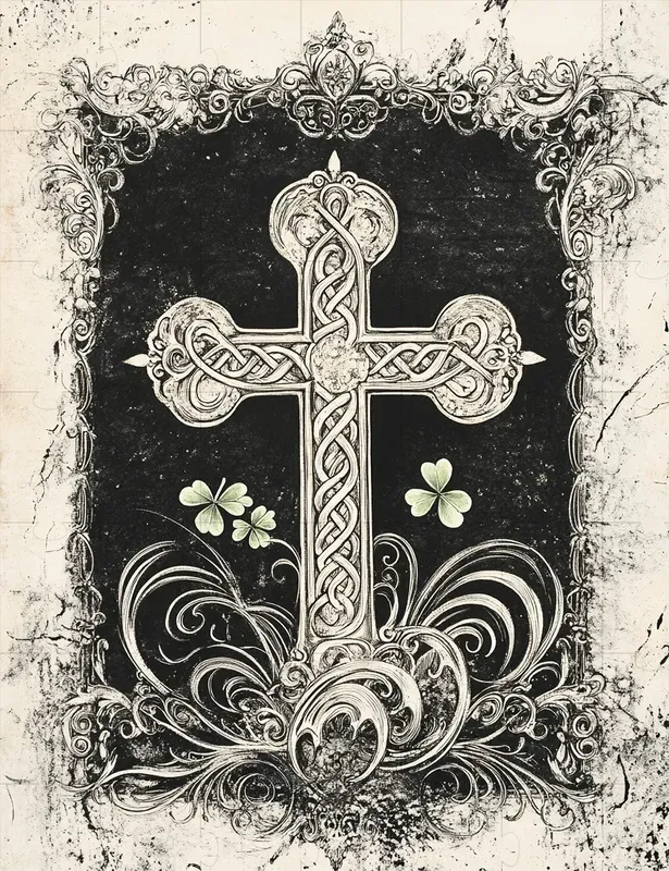 Monochrome St Patricks Day Scrapbooking