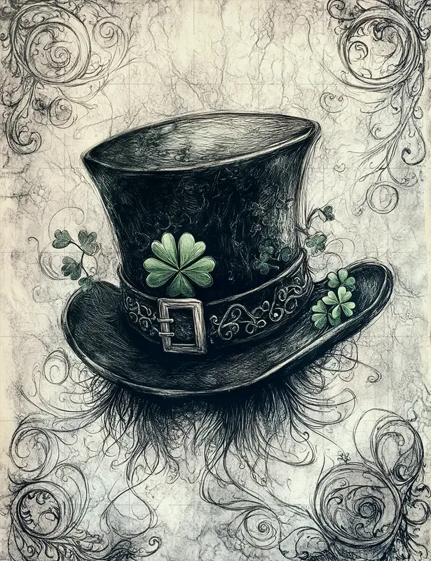 Monochrome St Patricks Day Scrapbooking
