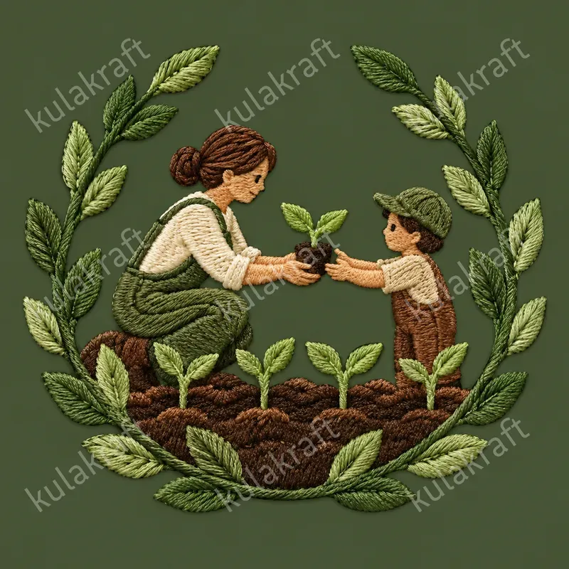Embroidered Hobby Story Badge Cliparts