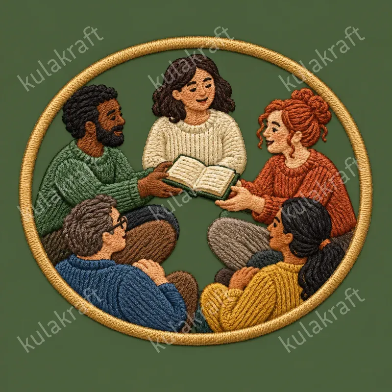 Embroidered Hobby Story Badge Cliparts