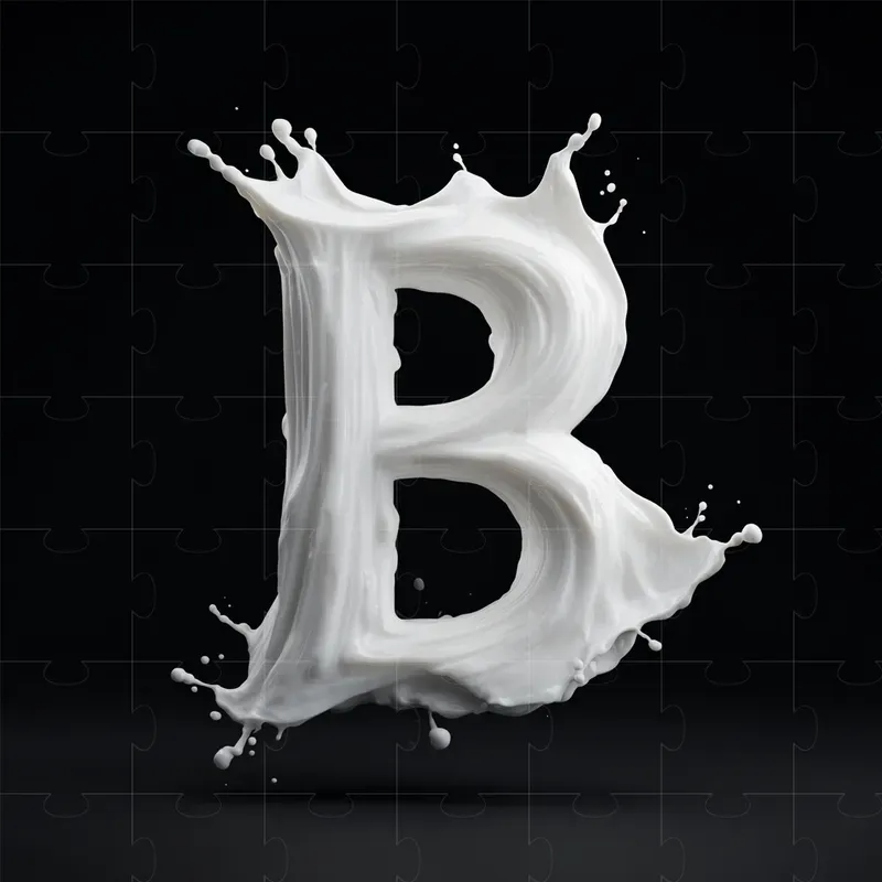 Milk Splash Typography Letter Logos