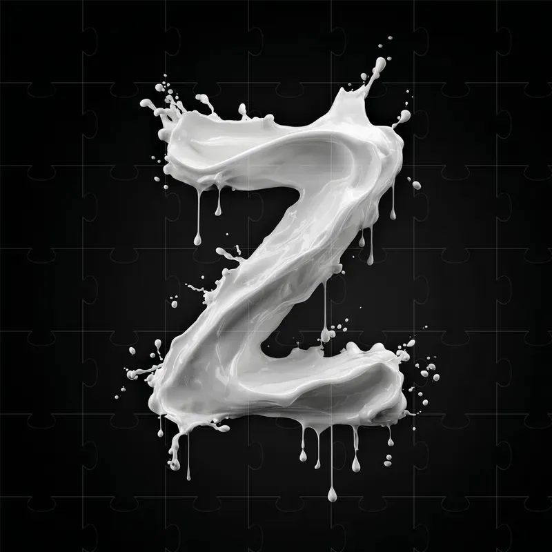 Milk Splash Typography Letter Logos