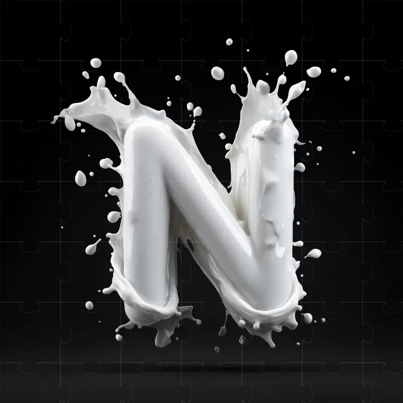 Milk Splash Typography Letter Logos