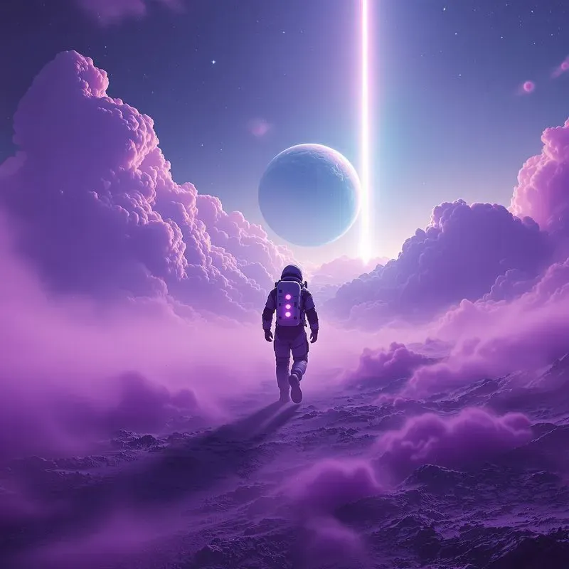 Epic Space Scenes In Alien Landscapes