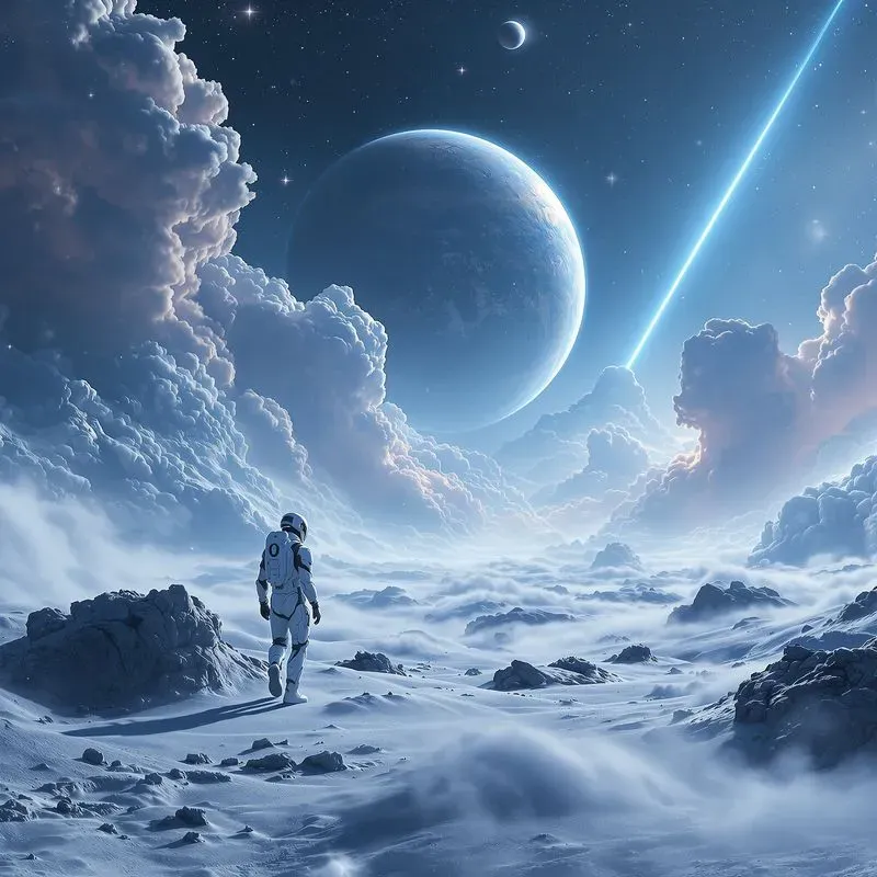 Epic Space Scenes In Alien Landscapes