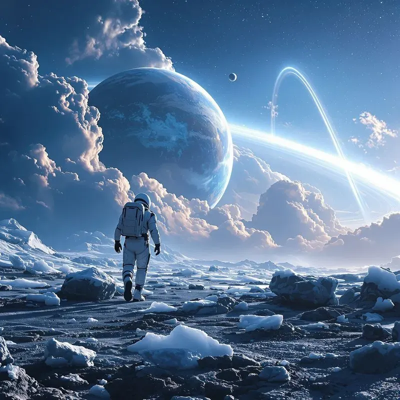 Epic Space Scenes In Alien Landscapes