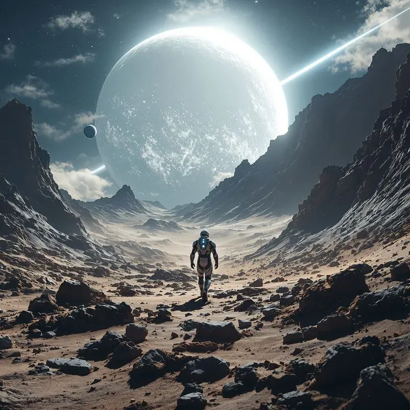 Epic Space Scenes In Alien Landscapes