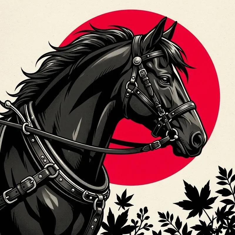 Retro Anime Pop Ukiyoe Animals