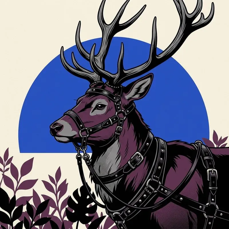 Retro Anime Pop Ukiyoe Animals