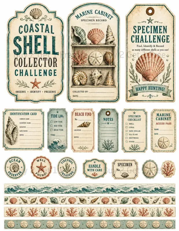 Themed Game Activity Ephemera Sheets