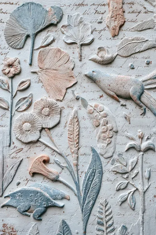 Clay Relief Junk Journal Art
