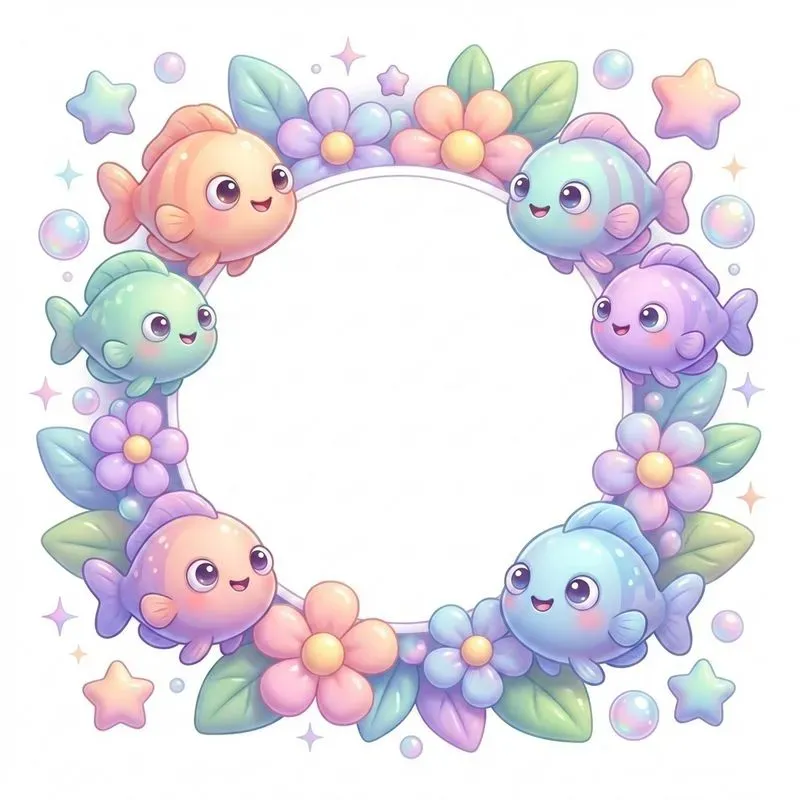 Kawaii Decorative Frames With Cuteness