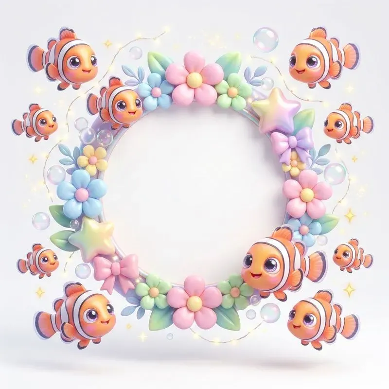 Kawaii Decorative Frames With Cuteness