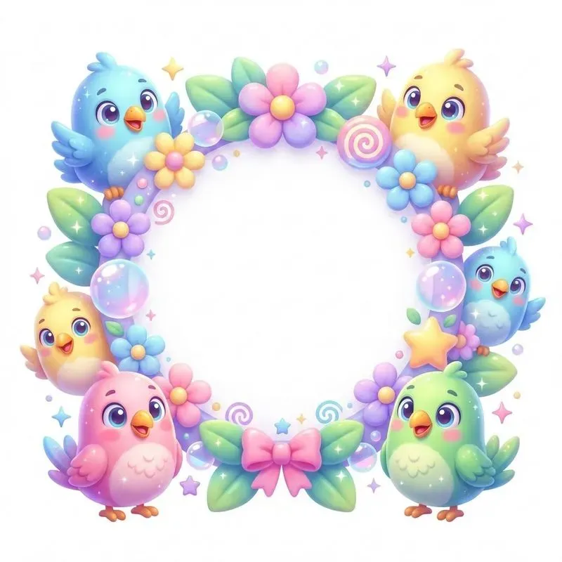 Kawaii Decorative Frames With Cuteness