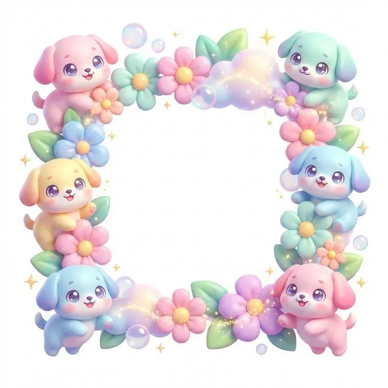 Kawaii Decorative Frames With Cuteness