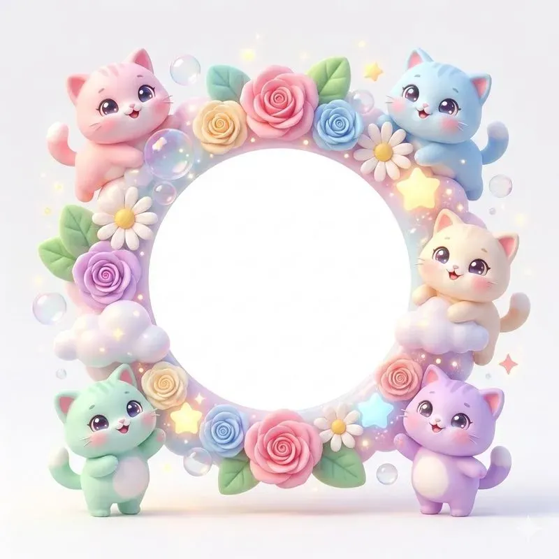 Kawaii Decorative Frames With Cuteness
