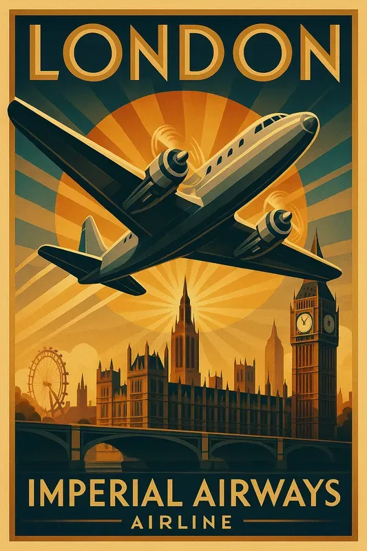 Vintage Art Deco Travel Posters 1930s