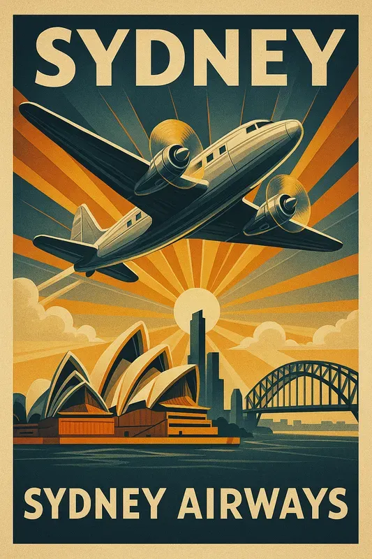 Vintage Art Deco Travel Posters 1930s