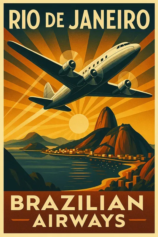 Vintage Art Deco Travel Posters 1930s