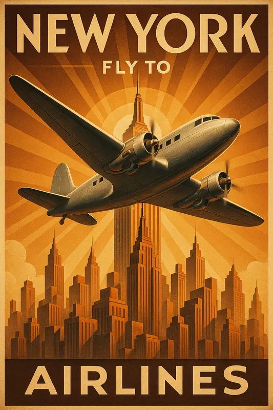 Vintage Art Deco Travel Posters 1930s