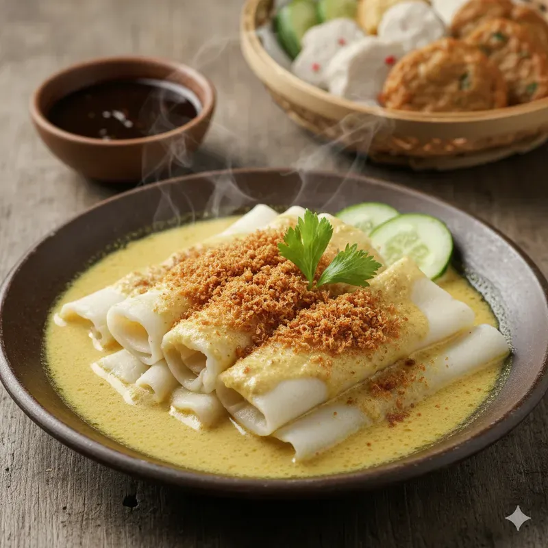 Sumatera Selatan Dishes Stock Photos