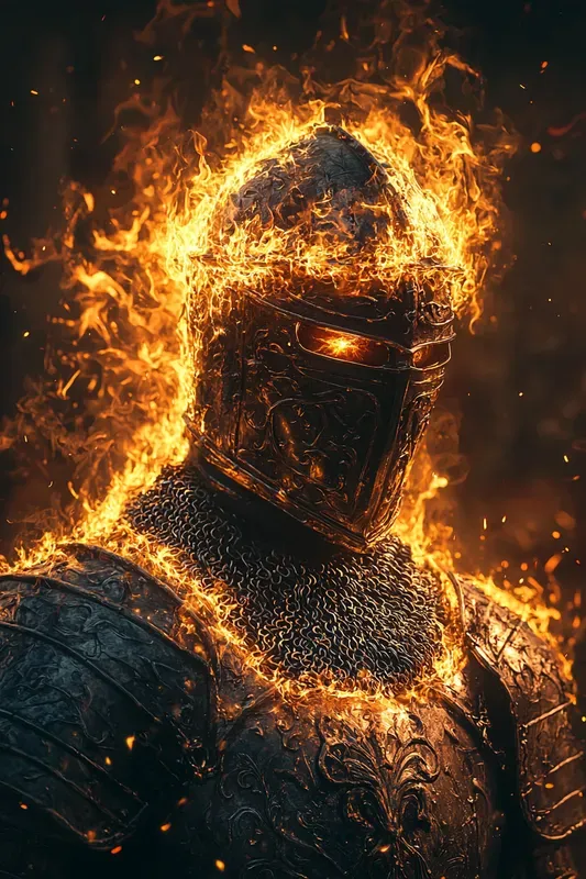 Dark Paladin Portraits Fallen Knight Art