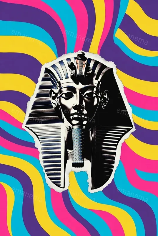 Vibrantly Colored Psychedelic Pop Art