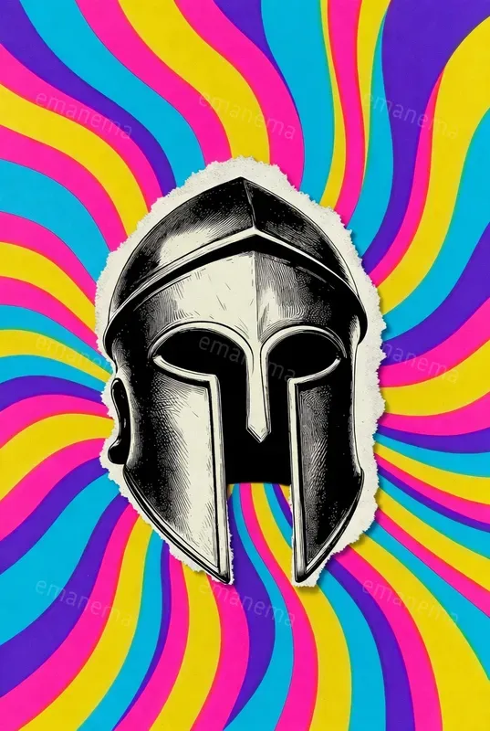 Vibrantly Colored Psychedelic Pop Art