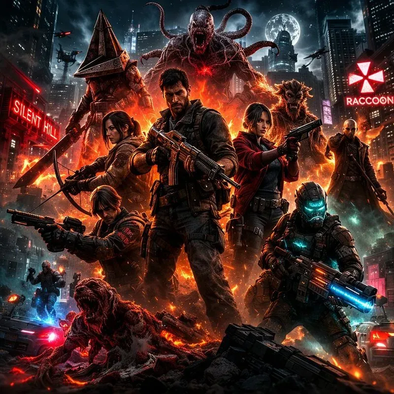 Epic Video Game Action Posters