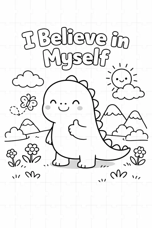 Positive Affirmations Coloring Pages