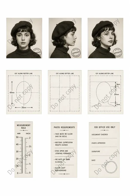 Photo Booth Passport Photo Sheets