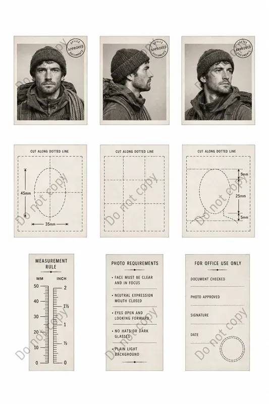 Photo Booth Passport Photo Sheets