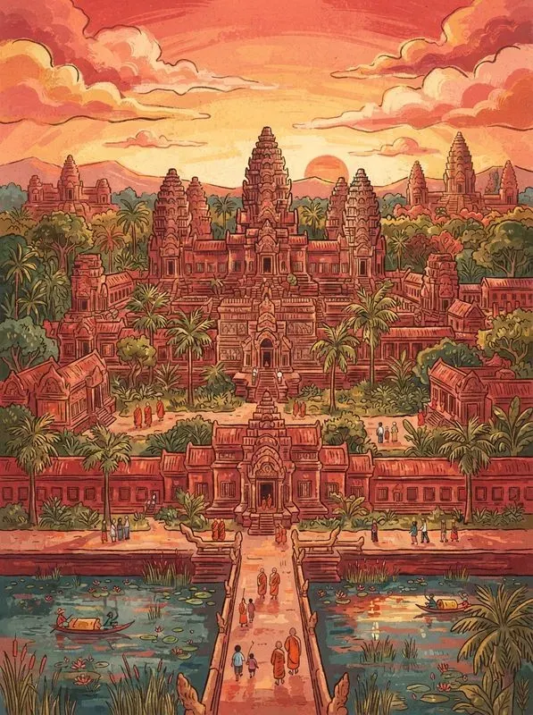 Handmade Gouache Travel Posters