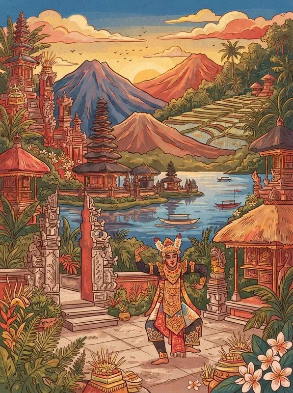 Handmade Gouache Travel Posters