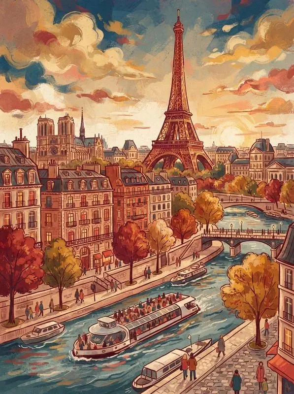 Handmade Gouache Travel Posters