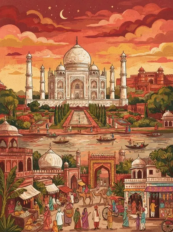 Handmade Gouache Travel Posters