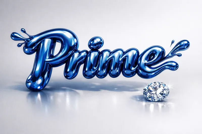 Luxury Liquid Chrome Typography