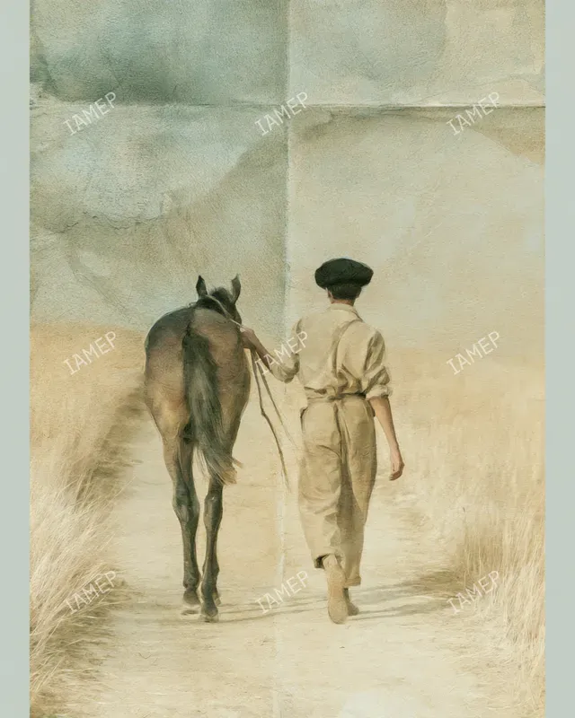 Painterly Emotional Walking Scenes