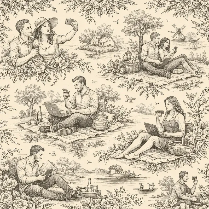 Vintage Toile Scene Generator