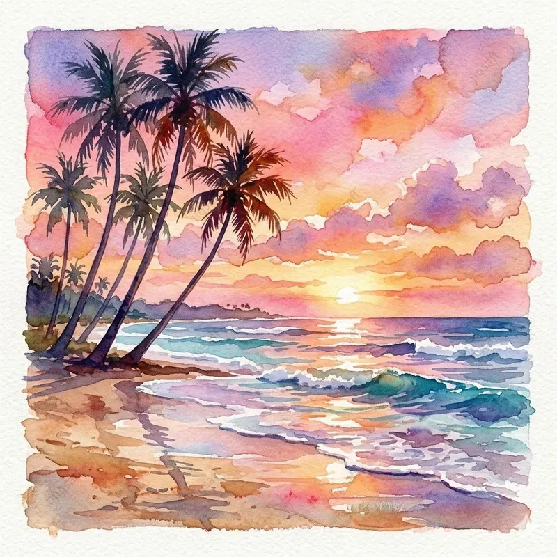Serene Watercolor Landscapes