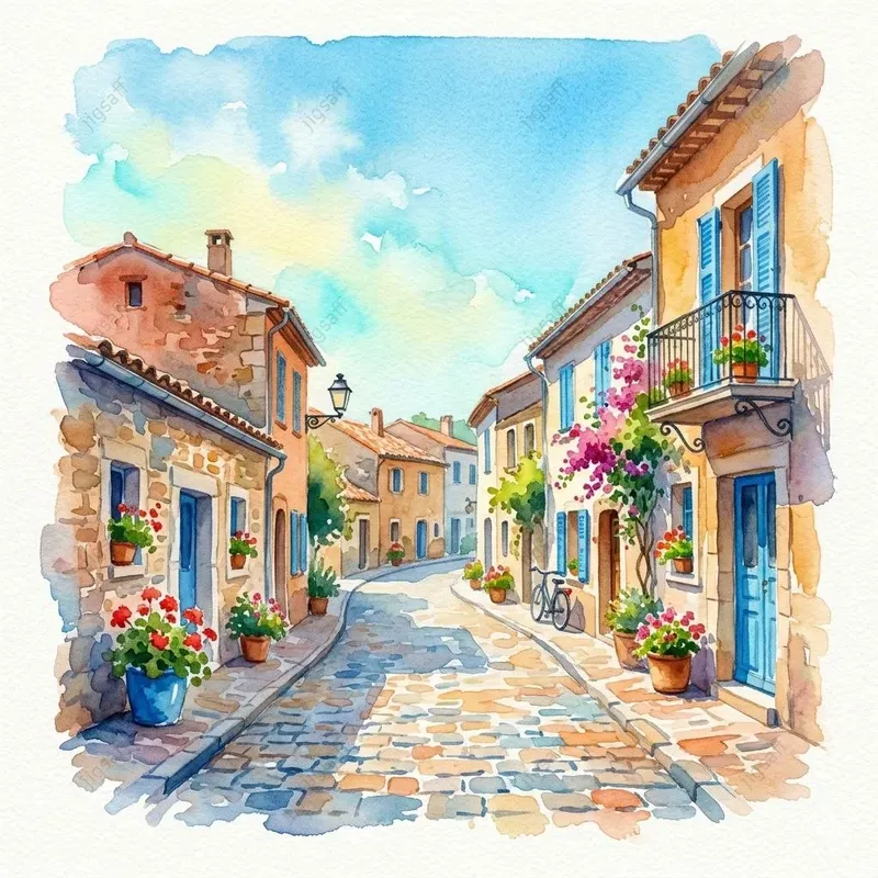 Serene Watercolor Landscapes